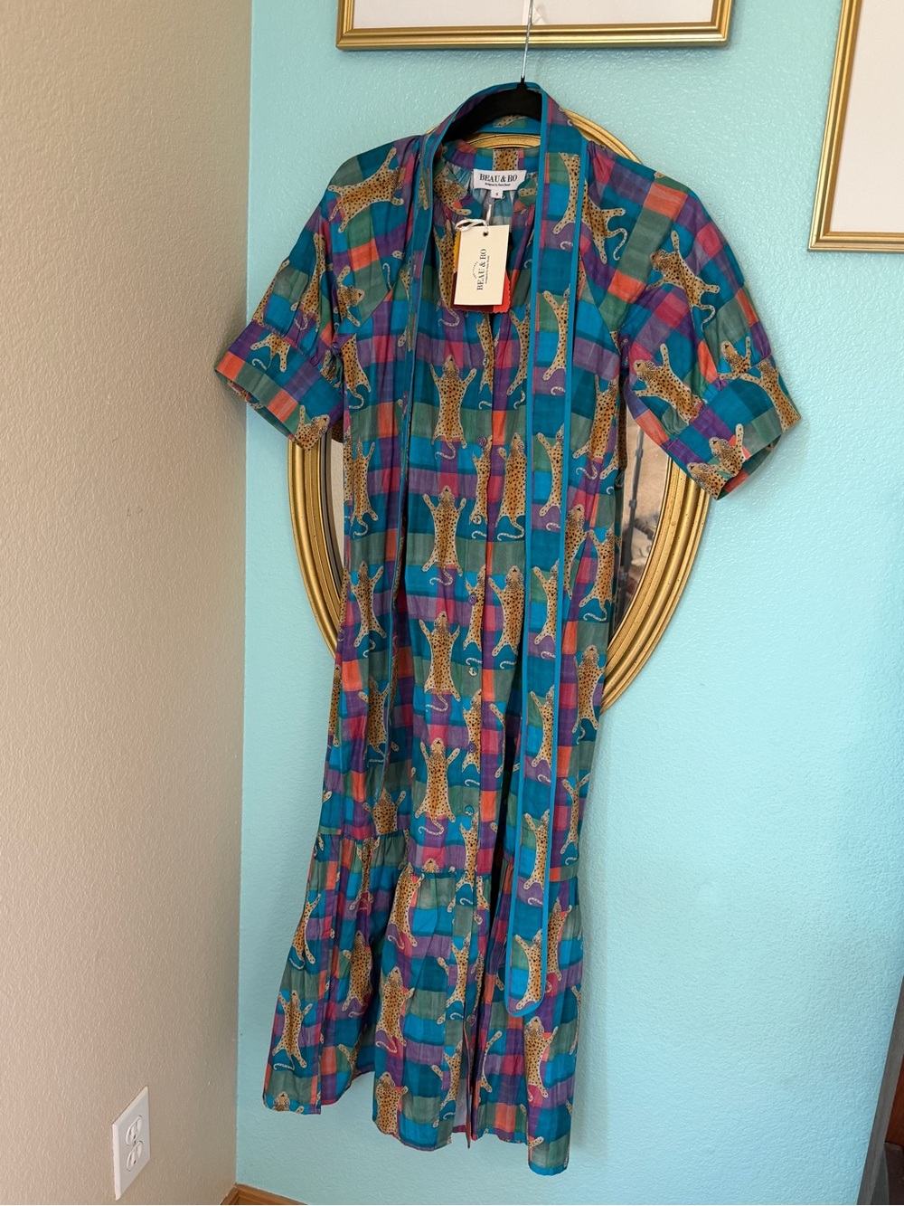 Sold out!! Beau & Ro Cheetah Dress! Cute for Mahjong Nights!